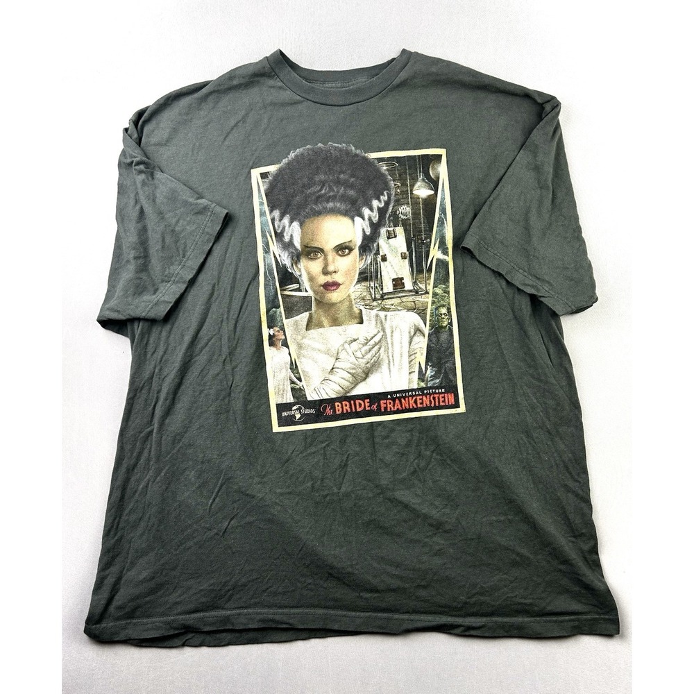 Universal Studios Men's 3XL Bride Of Frankenstein Poster She Lives  Shirt XXXL‎